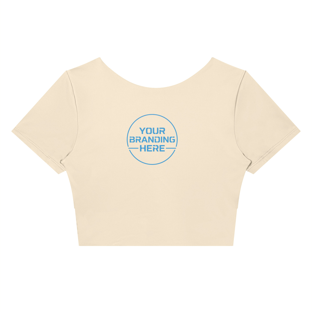 Women's Panelled Crop Yoga T-Shirt - WT0259-P001-V2