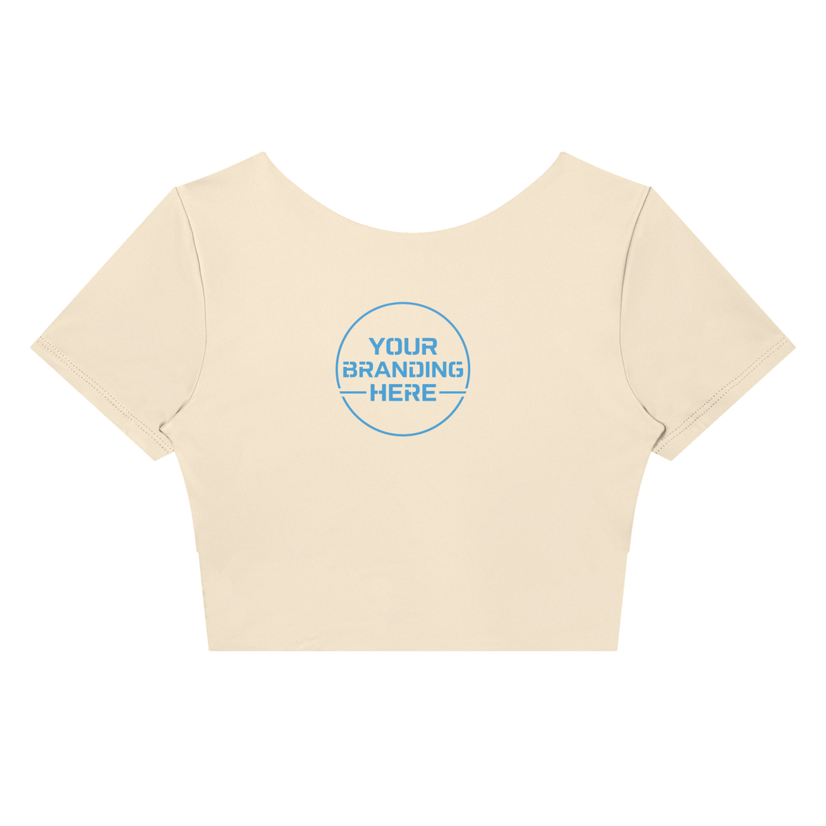 Women's Panelled Crop Yoga T-Shirt - WT0259-P001-V2