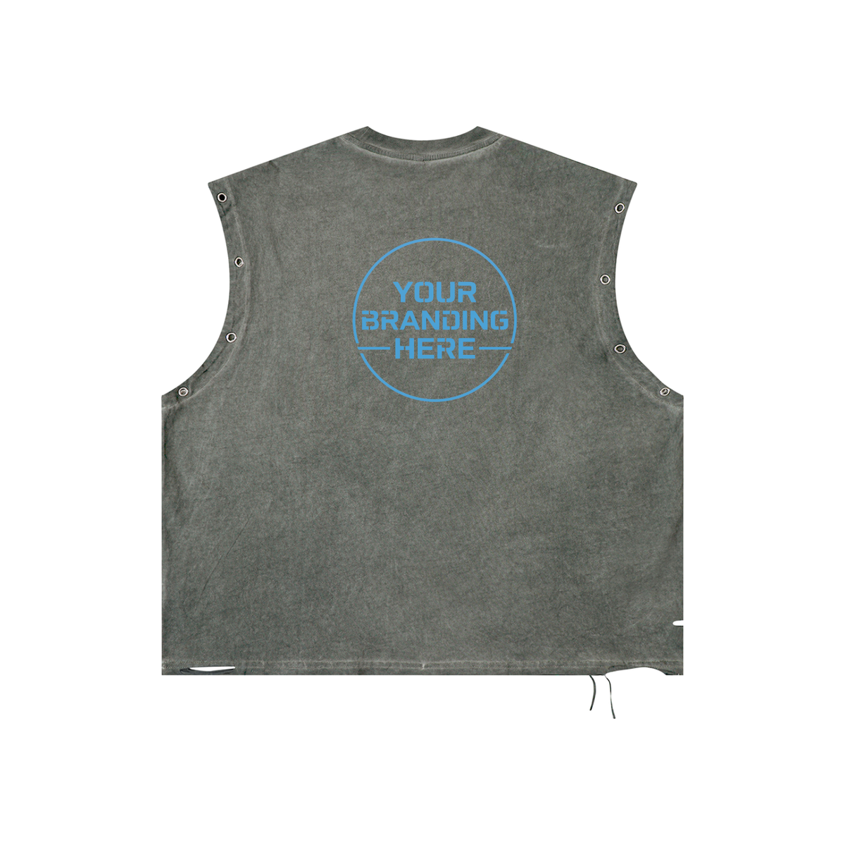 Distressed Grommet Eyelet Tank Top - RB0014-C001-V3