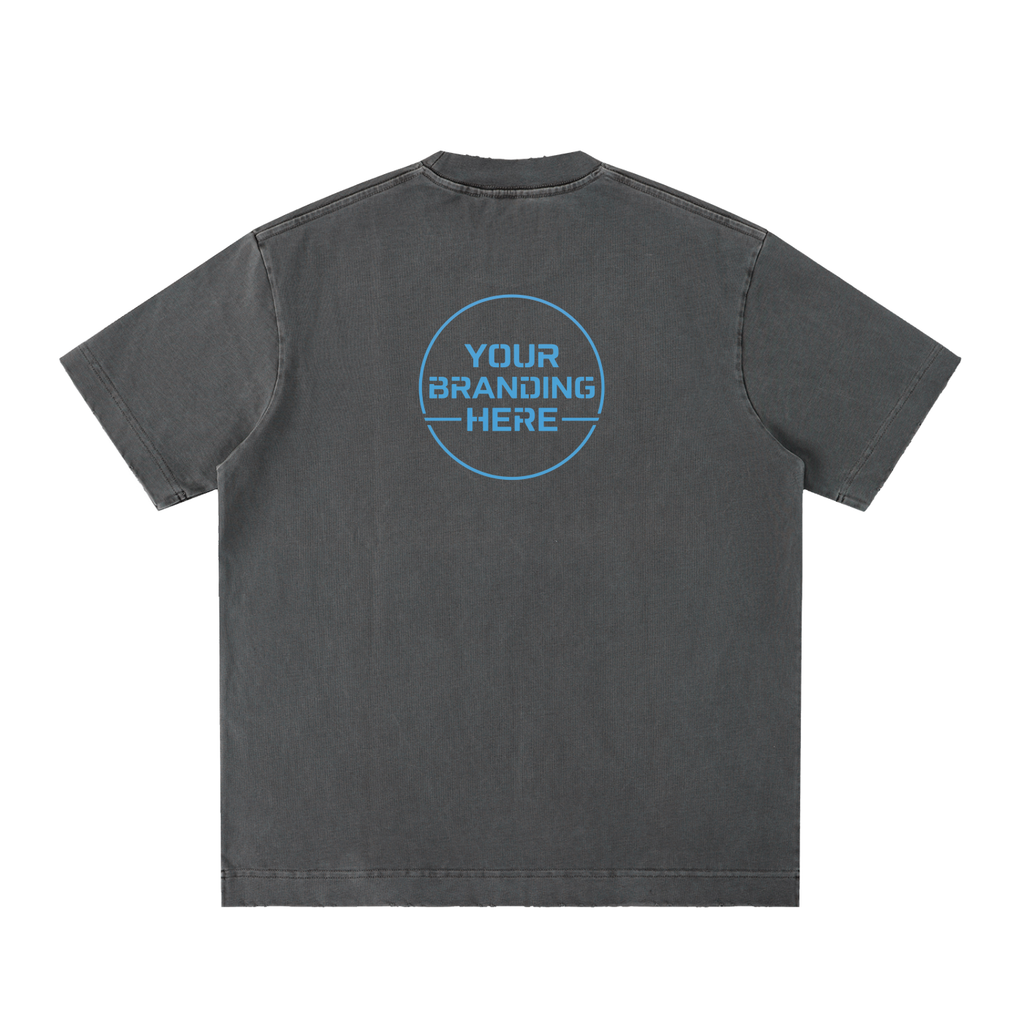 Heavyweight Vintage Washed Frayed T-Shirt - RT0022-C001-V8
