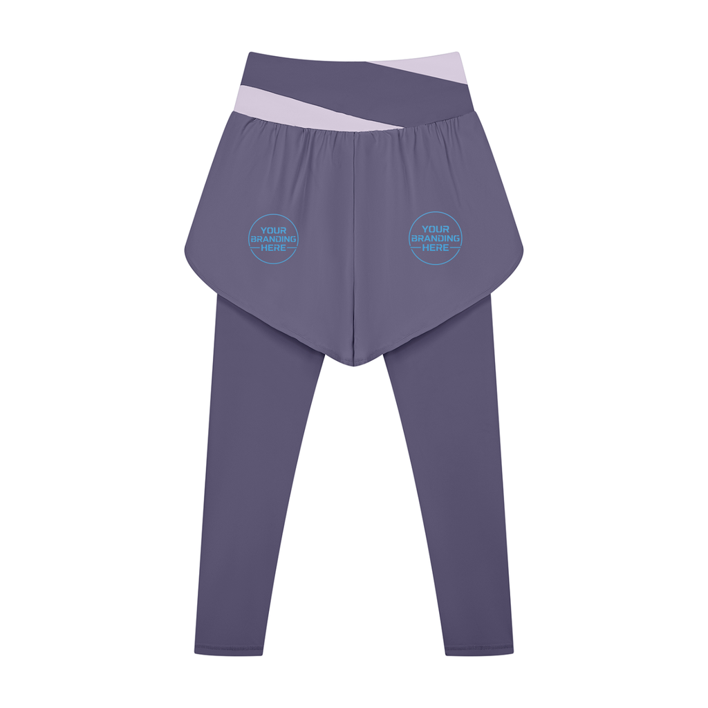 Women's Paneled High Waisted Yoga Leggings - WB0101-P001-V2