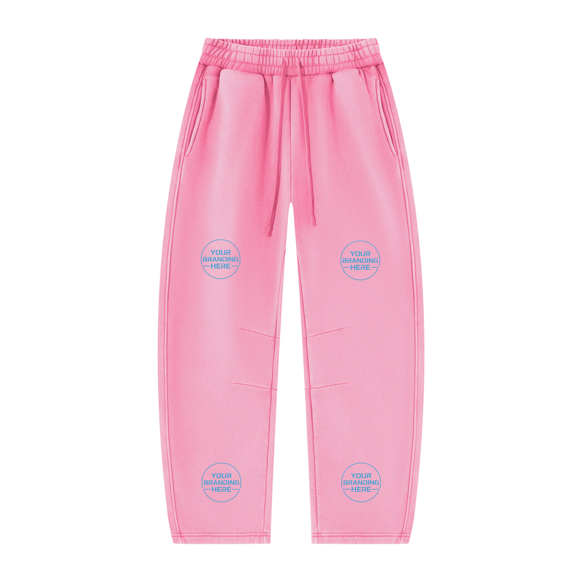 Unisex Vintage Wash Barrel Leg Fleece Sweatpants - UB0071-P001-V3