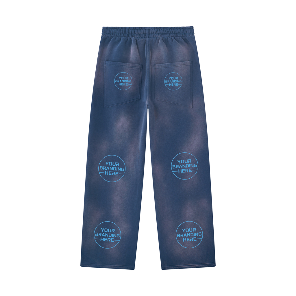 Unisex Sunfade Wide Leg Fleece Sweatpants - UB0044-P001-V2