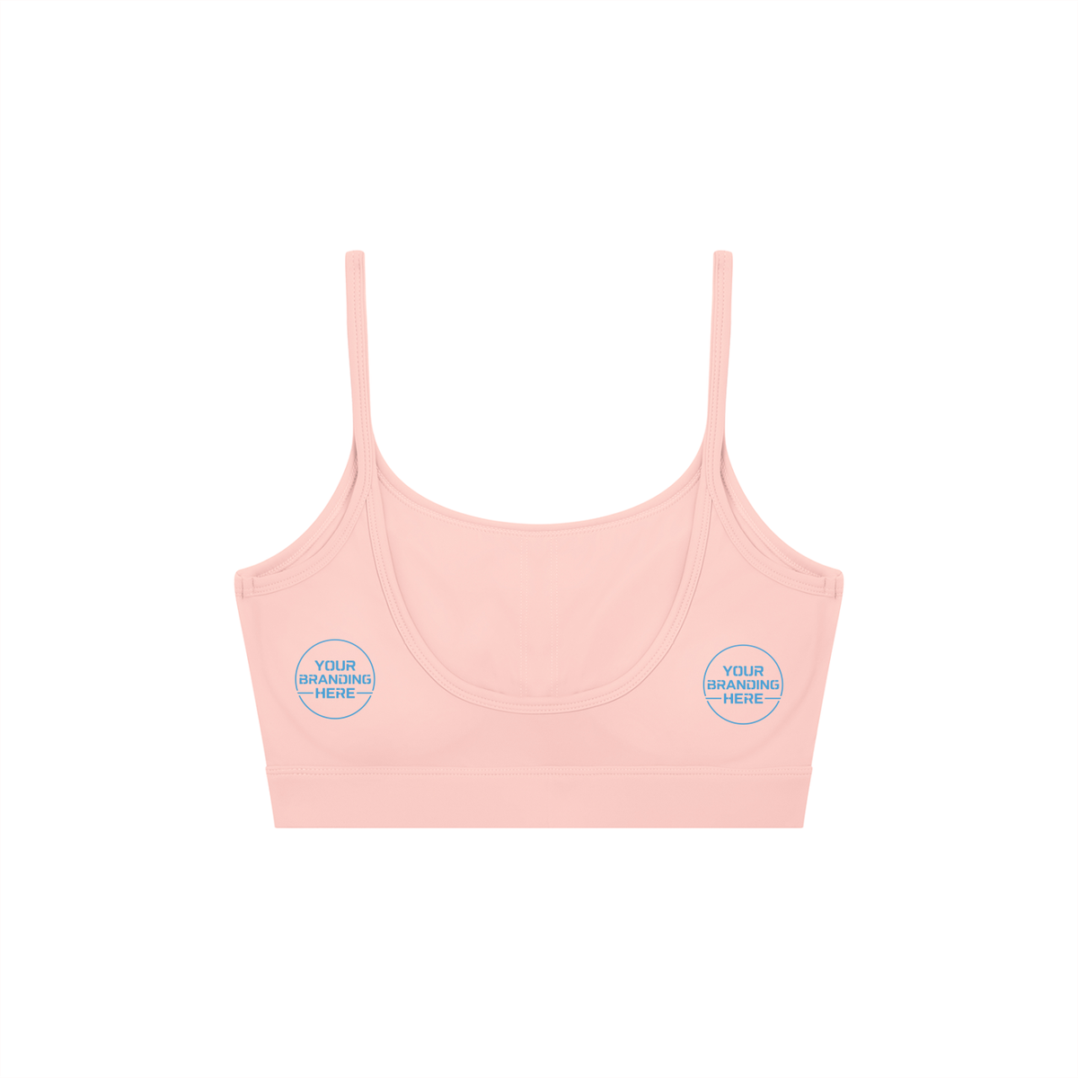 Women's Solid U-Neck Sports Bra - WT0131-O001-V2