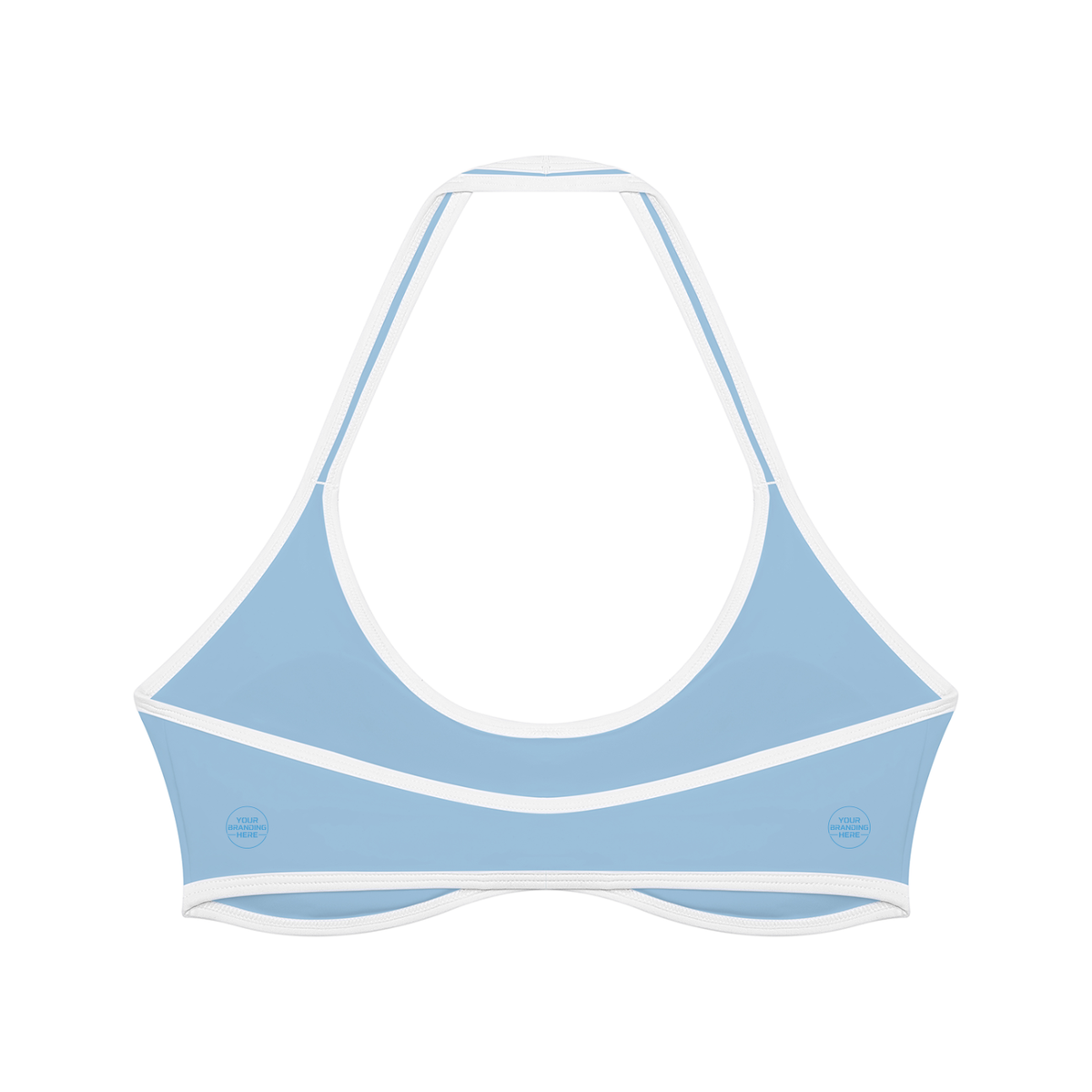 Women's Halter Color Block Yoga Sports Bra - WT0204-O001-V2
