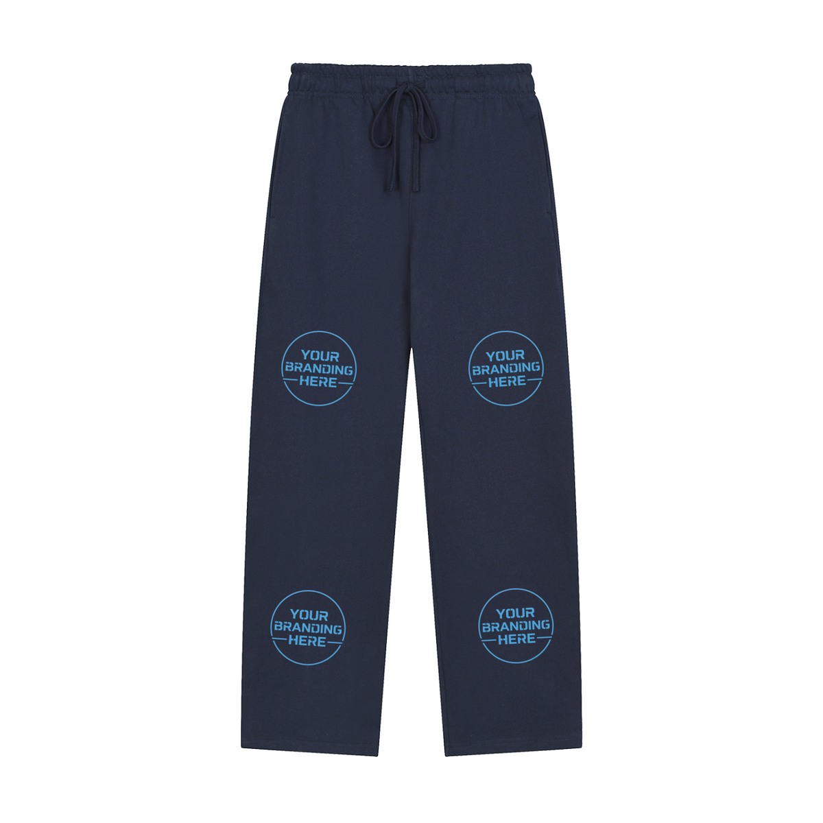 Solid Color Straight-Leg Sweatpants - RK0011-C001-V2