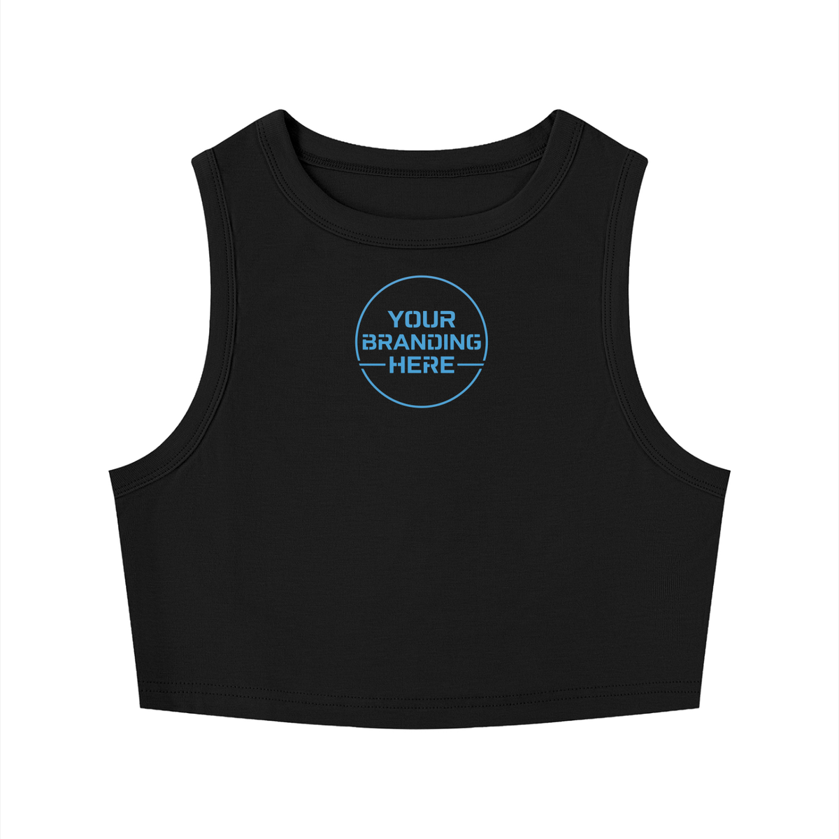 Women's Tight Crewneck Crop Tank Top - WT0082-O001-V2