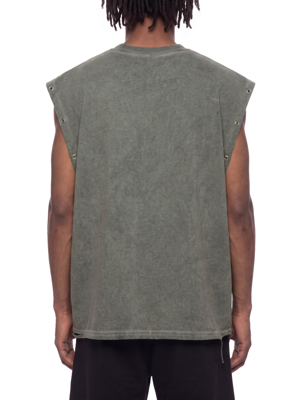 Distressed Grommet Eyelet Tank Top - RB0014-C001-V3