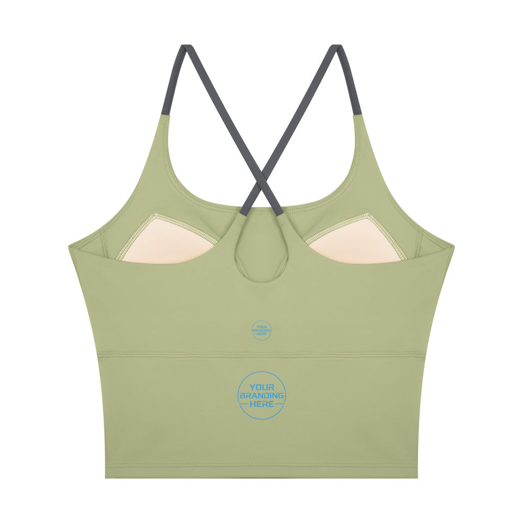 Women's Color Block Yoga Tank Top - WT0245-P001-V2