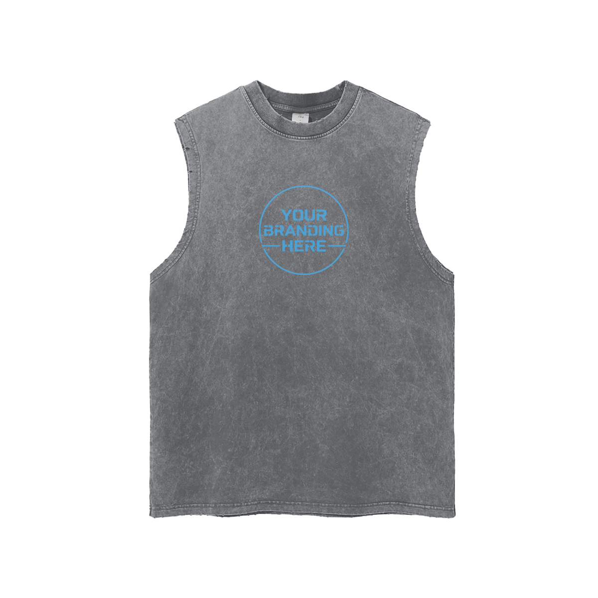 Snow Washed Frayed Hem Tank Top - R00228-C001-V3
