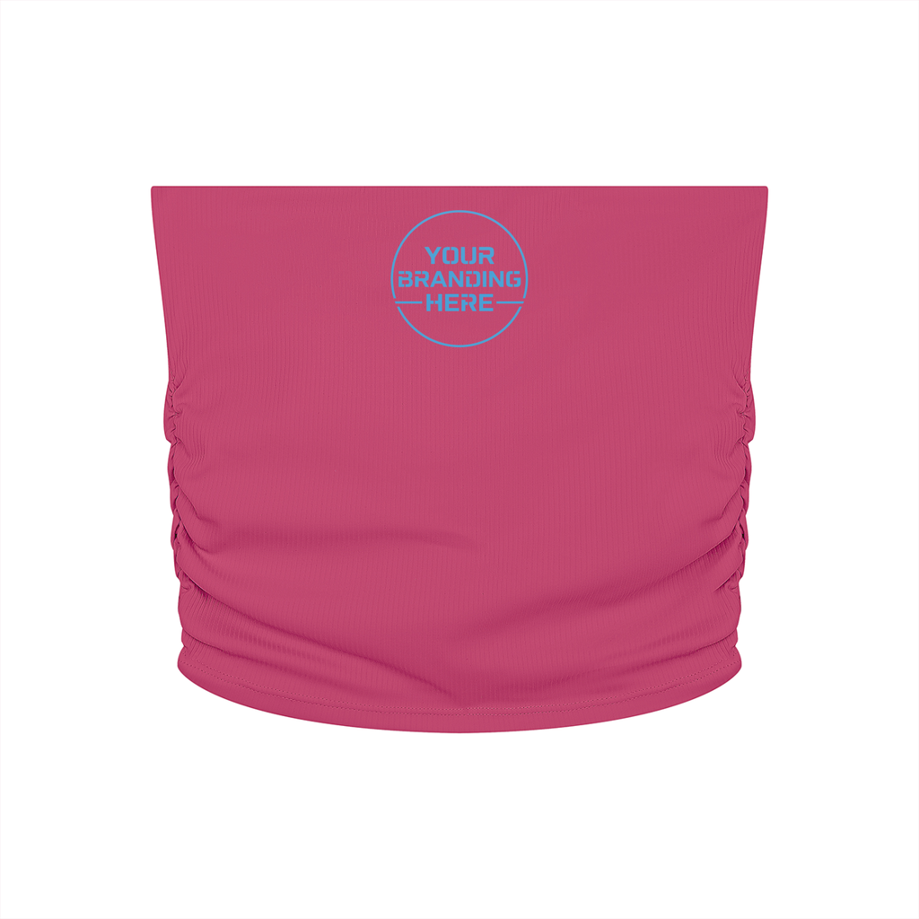 Women’s Ruched Cropped Yoga Tube Top - WT0141-O001-V2