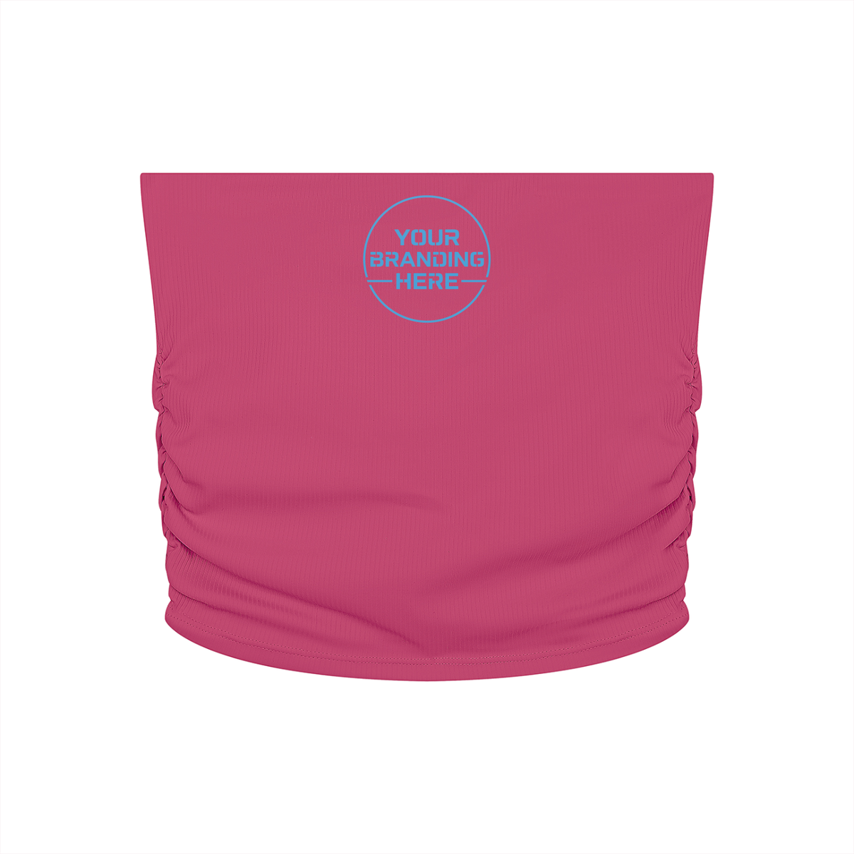 Women’s Ruched Cropped Yoga Tube Top - WT0141-O001-V2