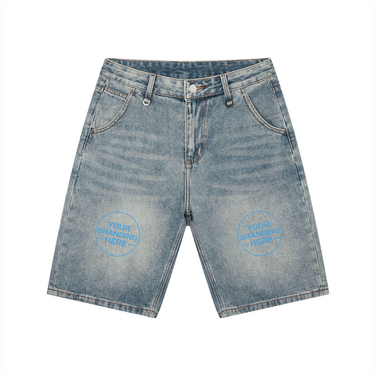 Men's Vintage Wash Denim Shorts - MB0020-C001-V2
