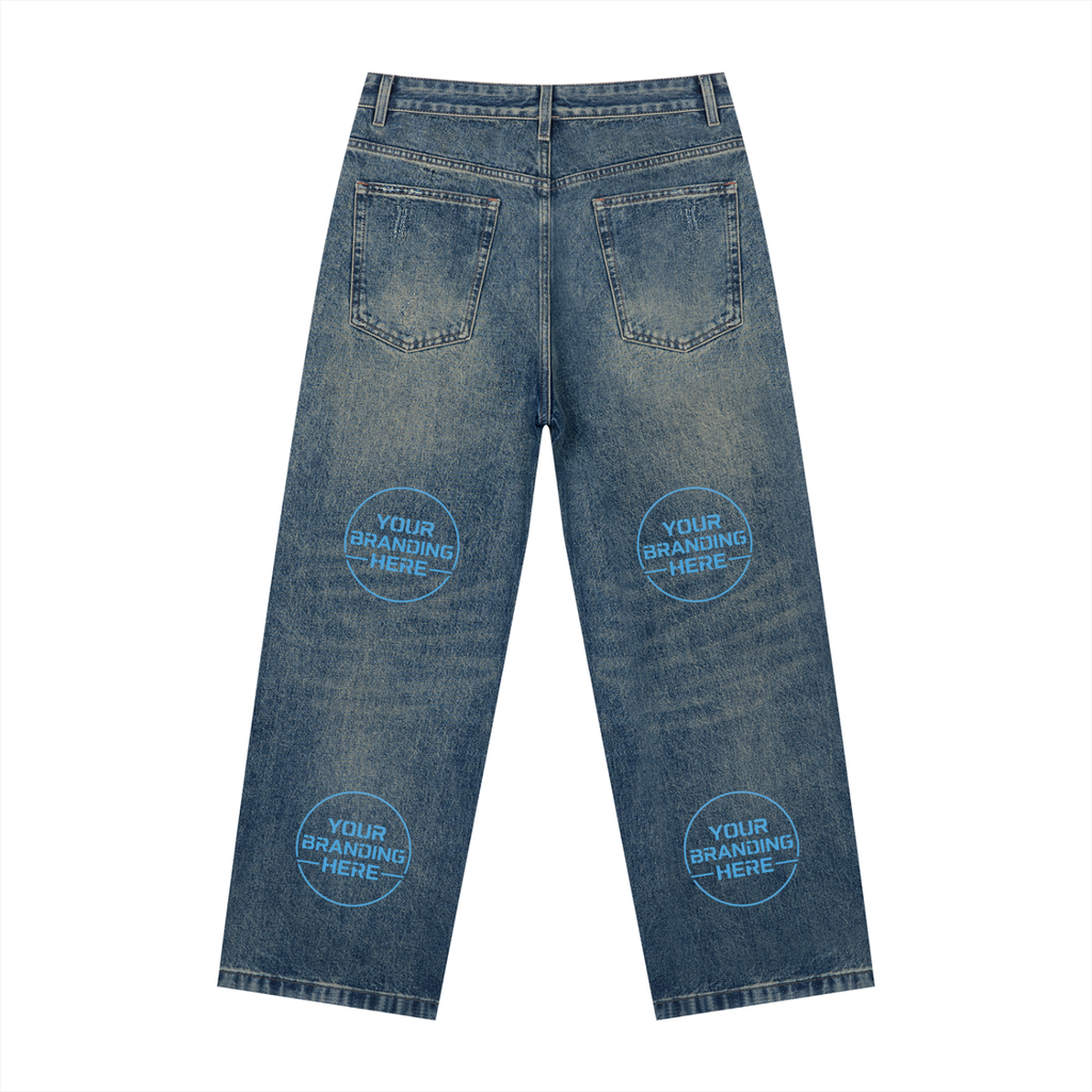 Men's Vintage Wash Denim Jeans - MB0040-C001-V2