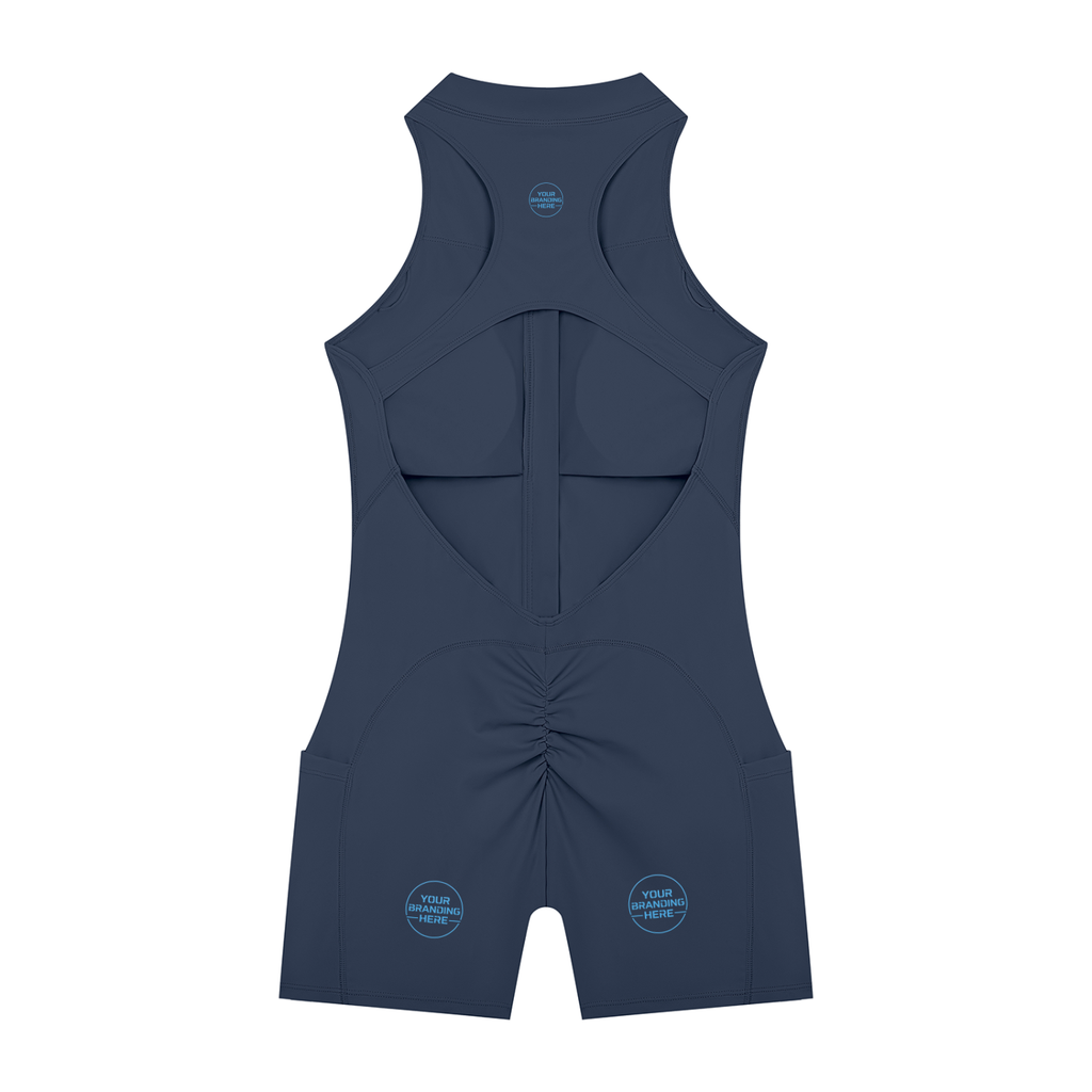 Women’s Quarter-Zip Yoga Romper - WB0076-O001-V2