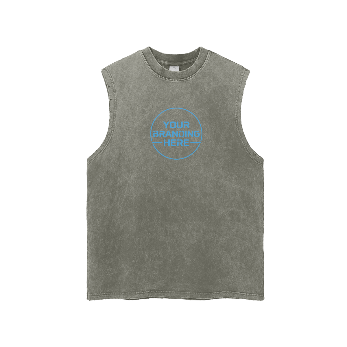Snow Washed Frayed Hem Tank Top - R00228-C001-V3