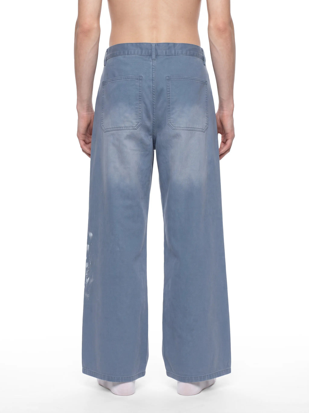 Men's Vintage Wash Splatter Denim Jeans - MB0046-C001-V2