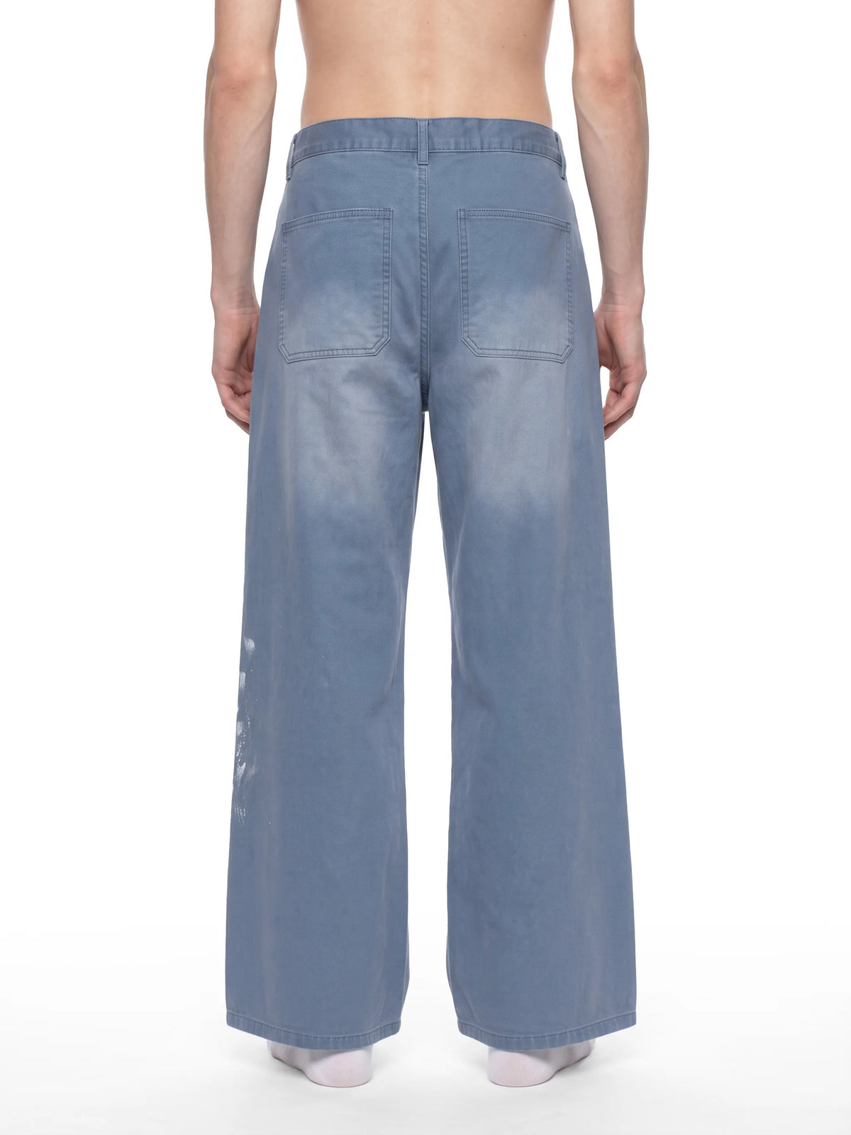 Men's Vintage Wash Splatter Denim Jeans - MB0046-C001-V2