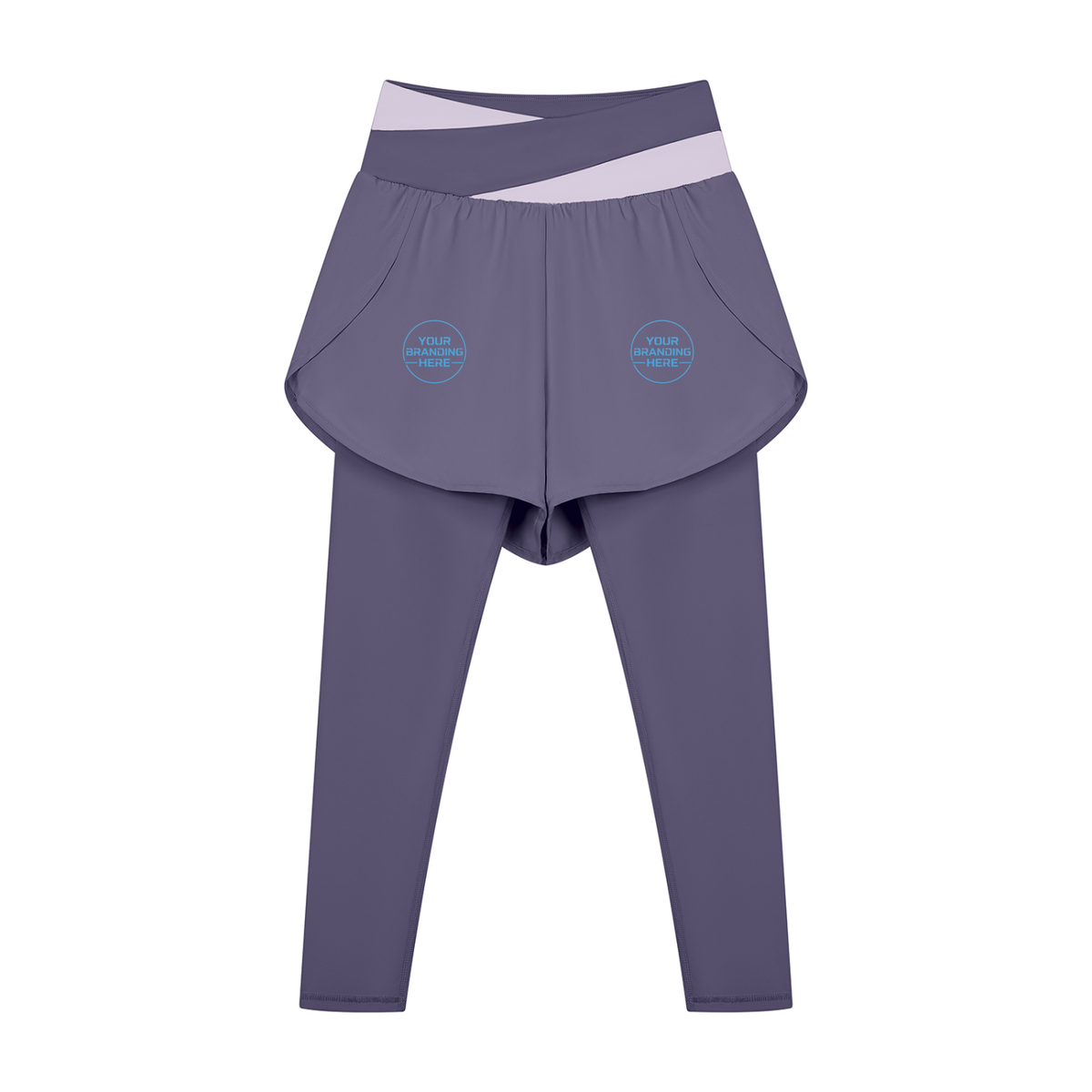 Women's Paneled High Waisted Yoga Leggings - WB0101-P001-V2
