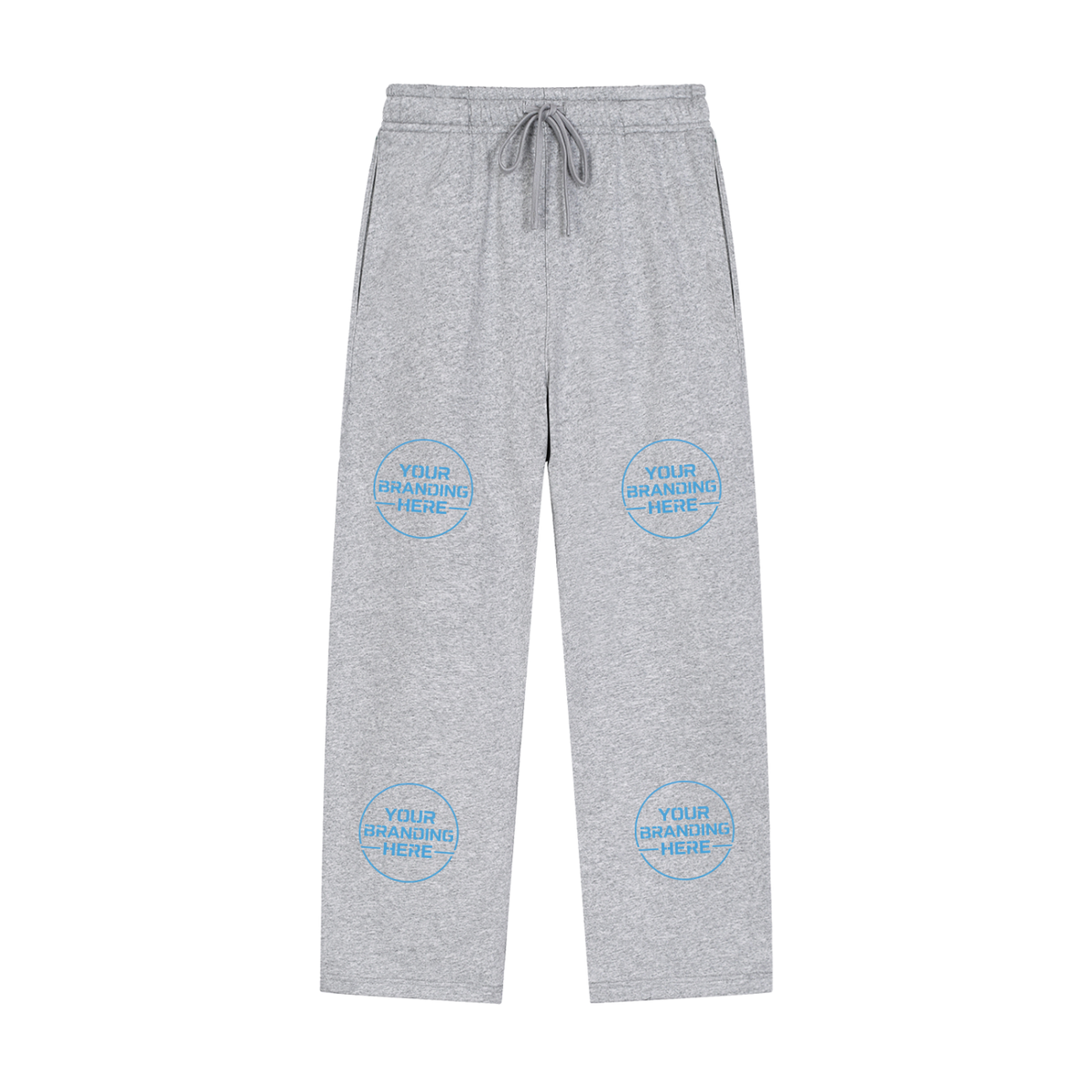 Solid Color Straight-Leg Sweatpants - RK0011-C001-V2