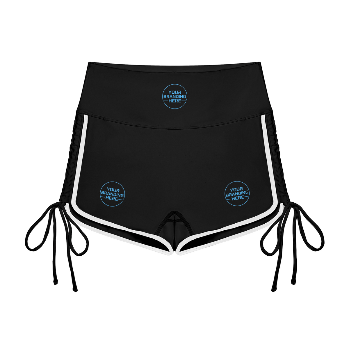 Women’s Color Block High Waisted Yoga Shorts - WB0104-P001-V2