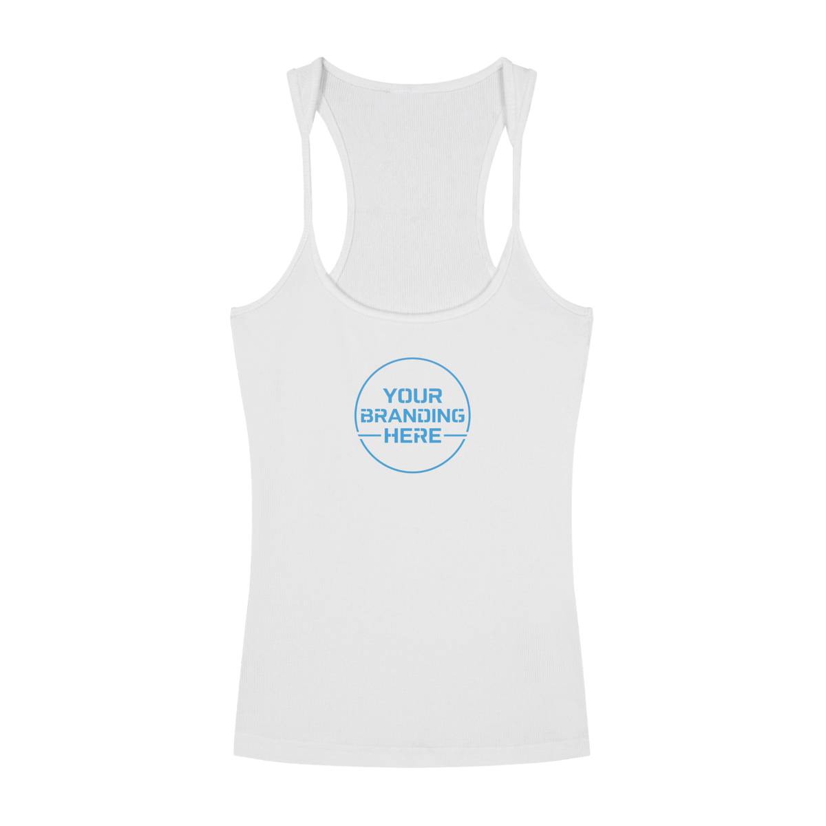 Slim Fit Ribbed Racerback Tank Top - RB0017-C001-V3