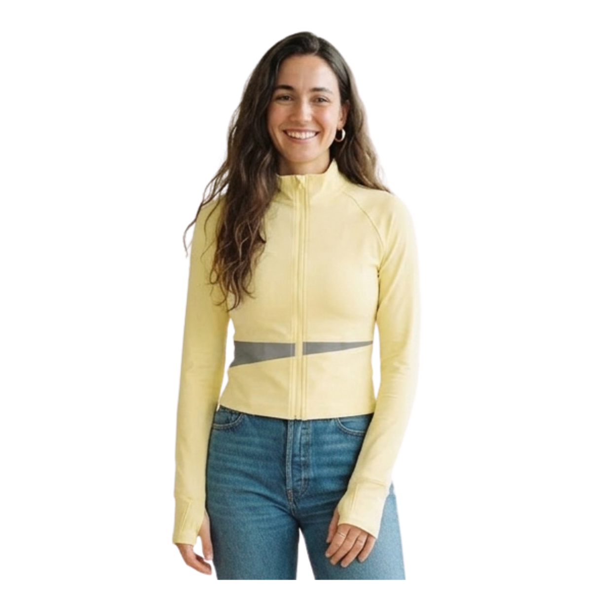 Women's Paneled Yoga Jacket - WT0247-P001-V2
