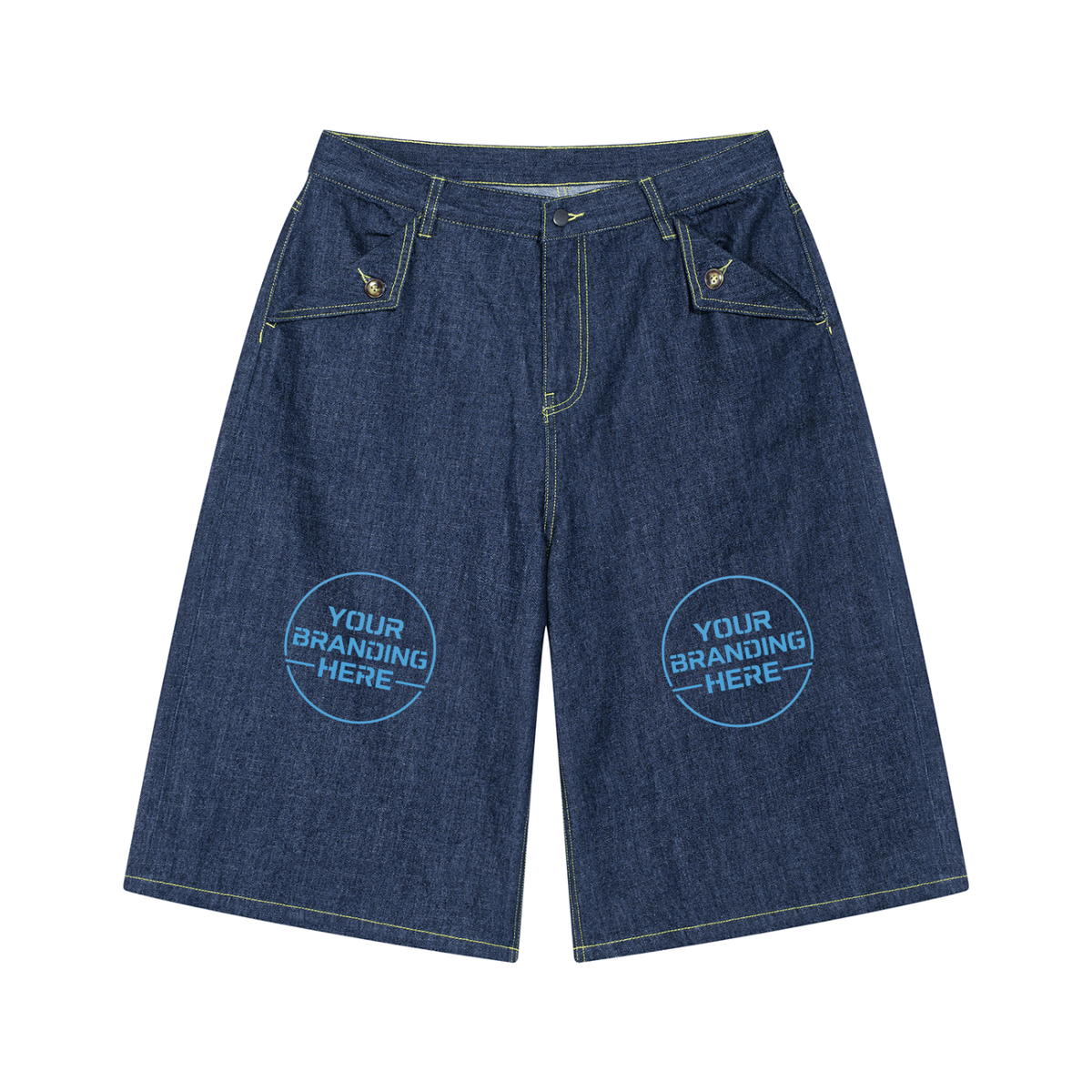 Men's Vintage Wash Denim Shorts - MB0045-C001-V2