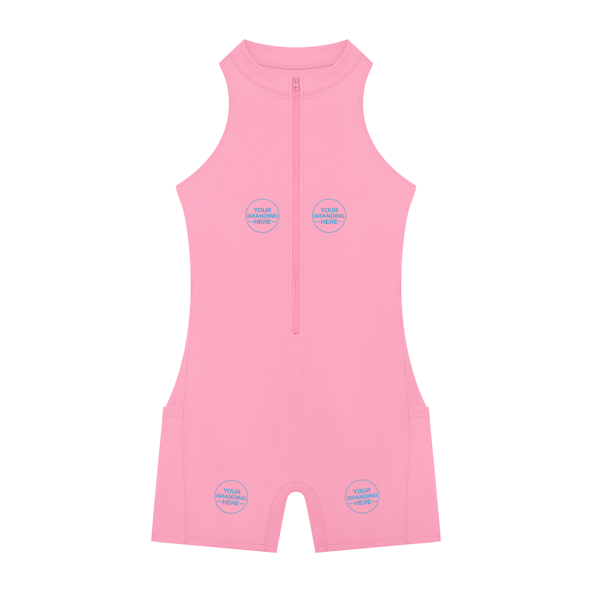 Women’s Quarter-Zip Yoga Romper - WB0076-O001-V2