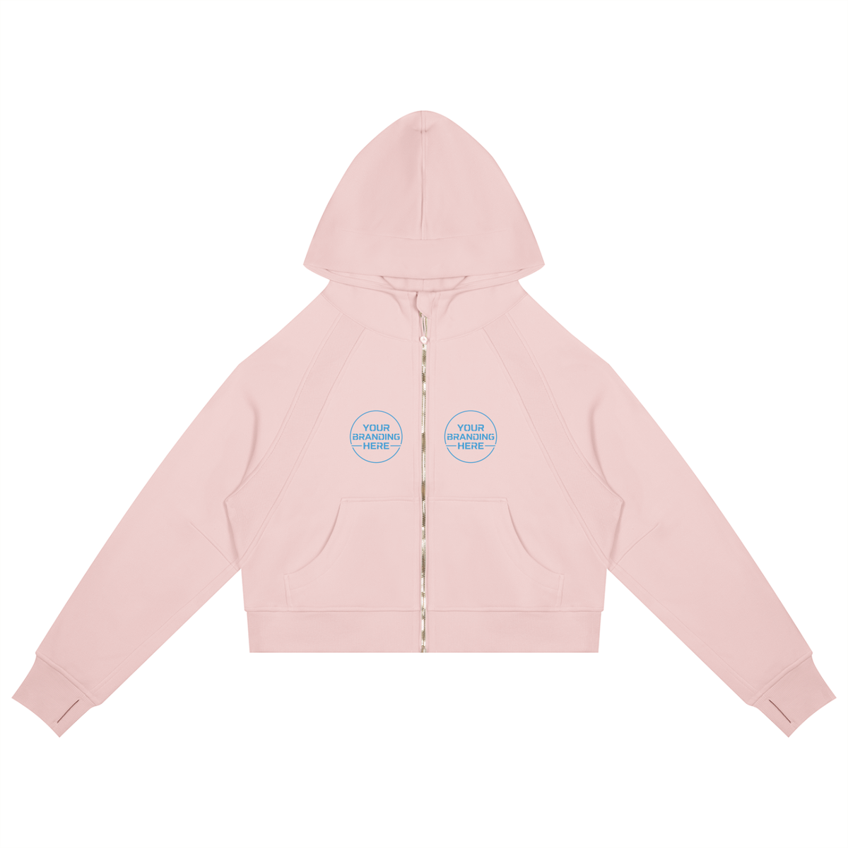 Cropped Zip-Through Hoodie - RP0008-P001-V6
