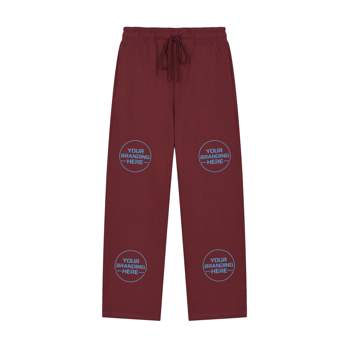 Solid Color Straight-Leg Sweatpants - RK0011-C001-V2