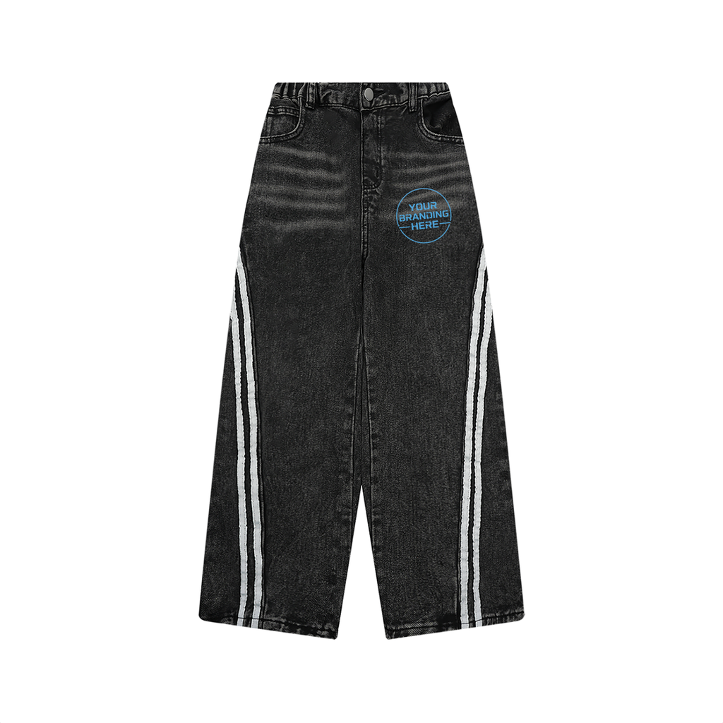 Kid’s Vintage Wash Side Stripe Jeans - KB0003-C001-V2