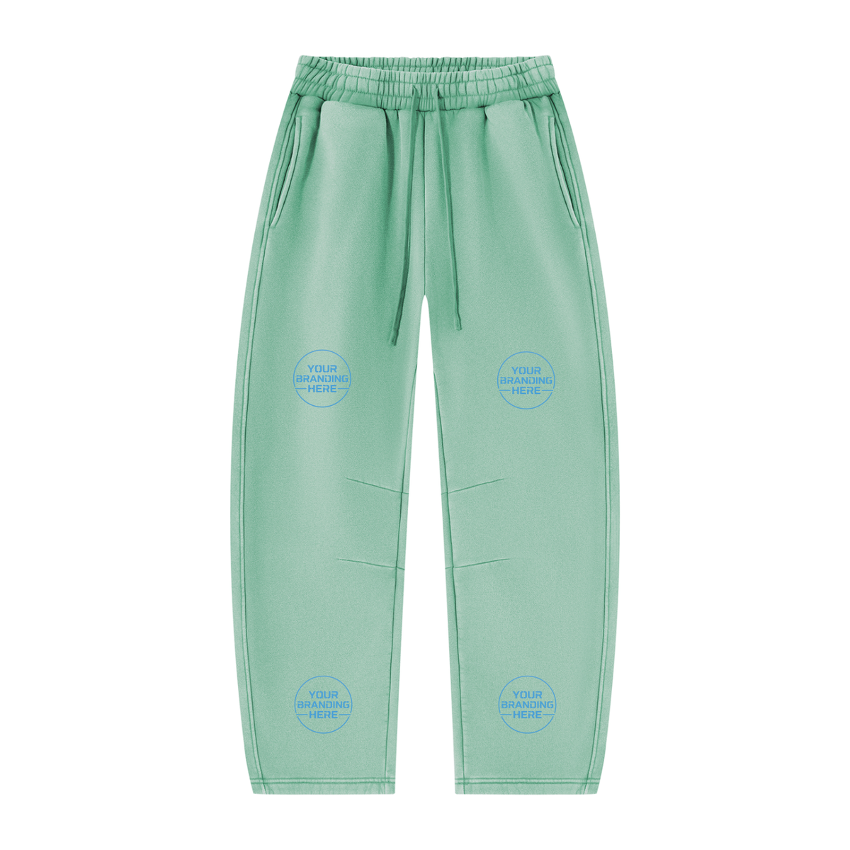 Unisex Vintage Wash Barrel Leg Fleece Sweatpants - UB0071-P001-V3