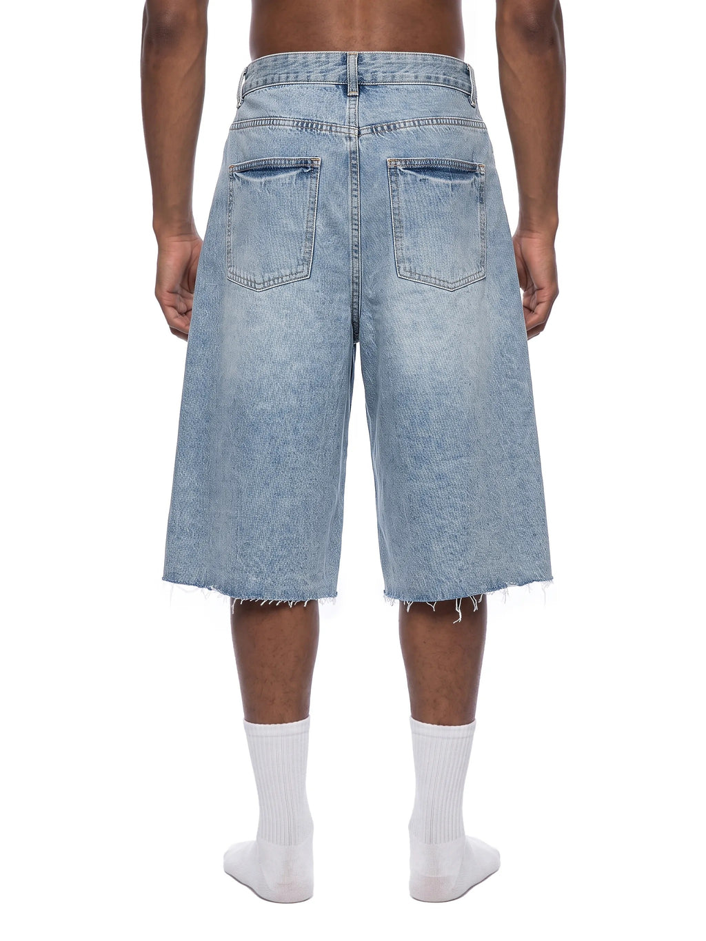Men’s Vintage Wide Leg Denim Shorts - MB0031-C001-V2