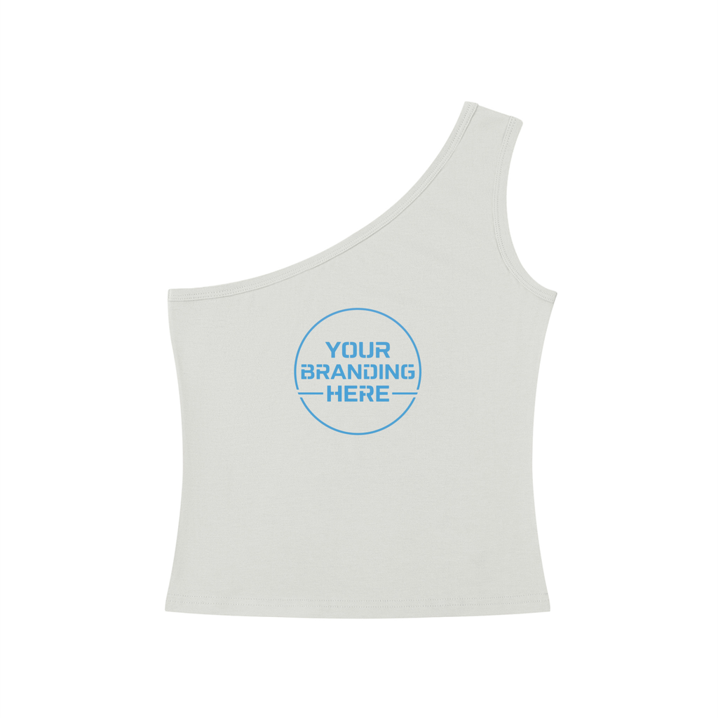 Women's One-Shoulder Crop Tank Top - WT0079-O001-V2