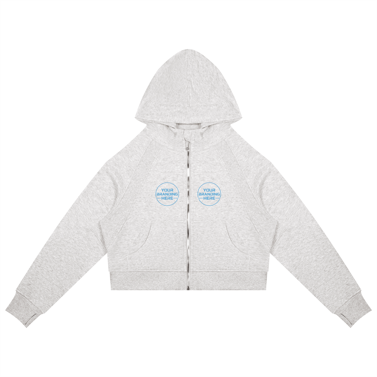 Cropped Zip-Through Hoodie - RP0008-P001-V6