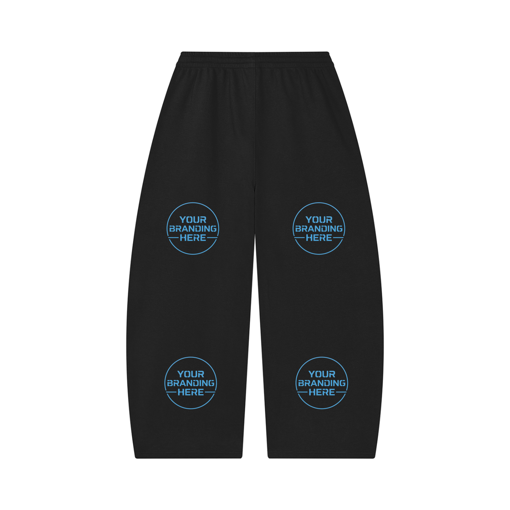 Unisex Waffle Barrel Leg Pants - UB0058-P001-V2