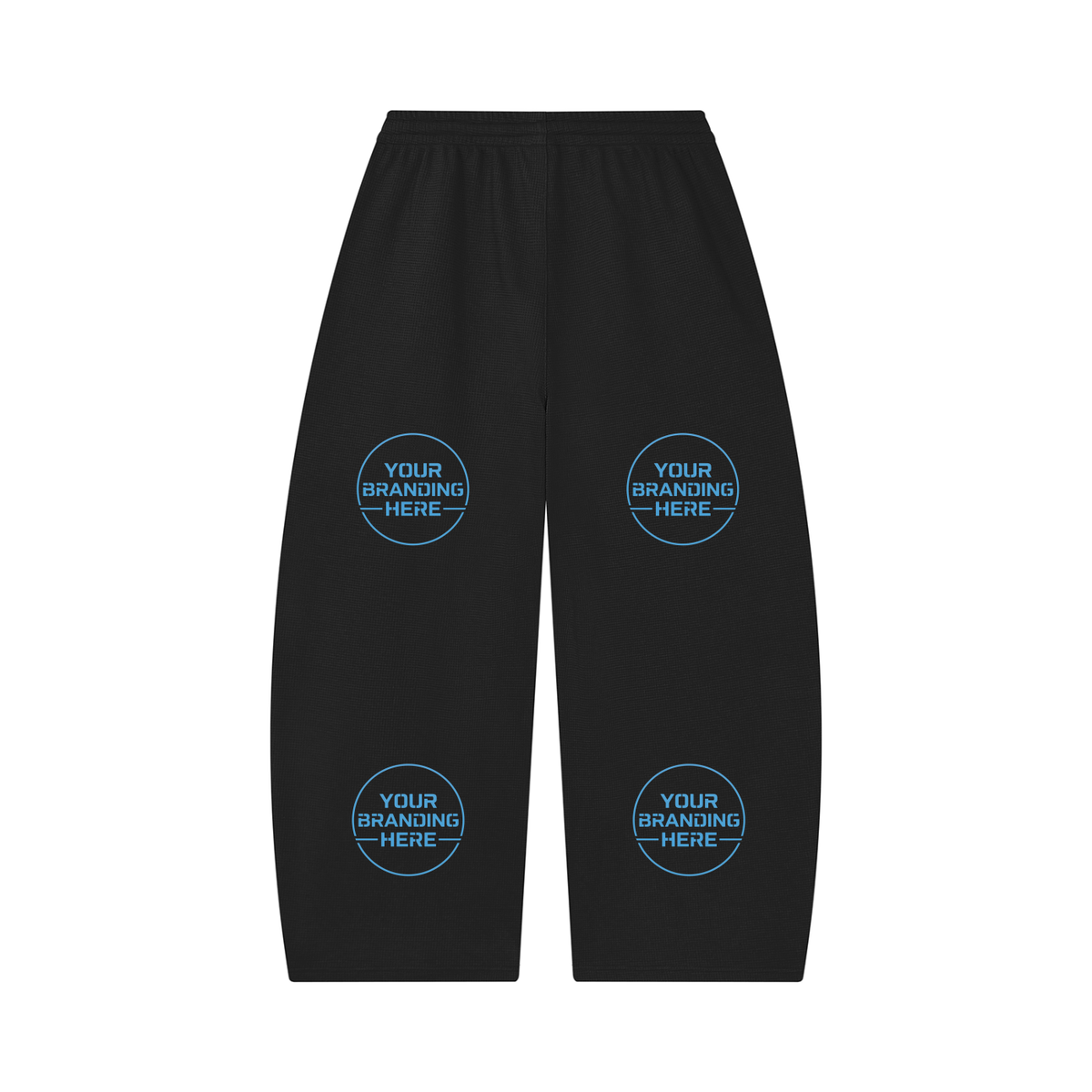 Unisex Waffle Barrel Leg Pants - UB0058-P001-V2