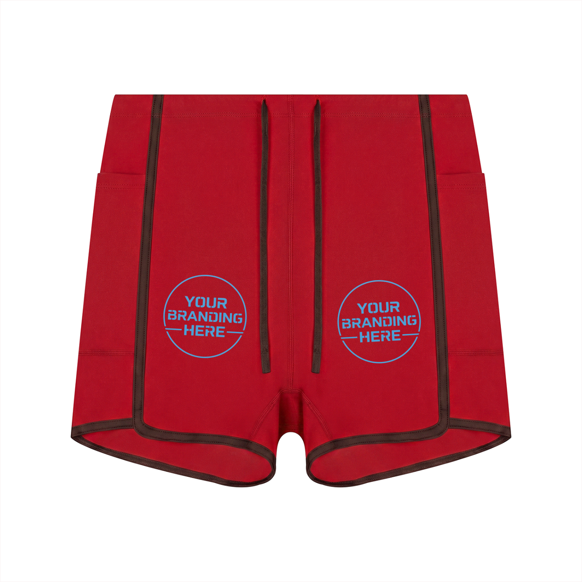 Women's High Waisted Ringer Yoga Shorts - WB0068-O001-V2