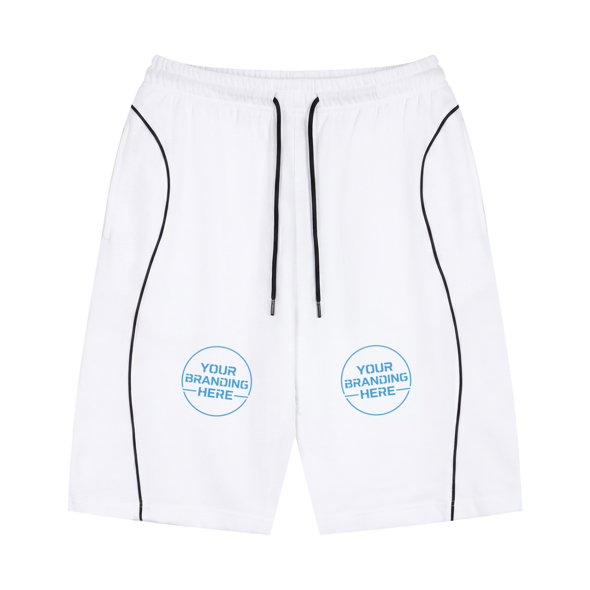 Unisex Piping Drawstring Shorts - UB0022-C001-V2