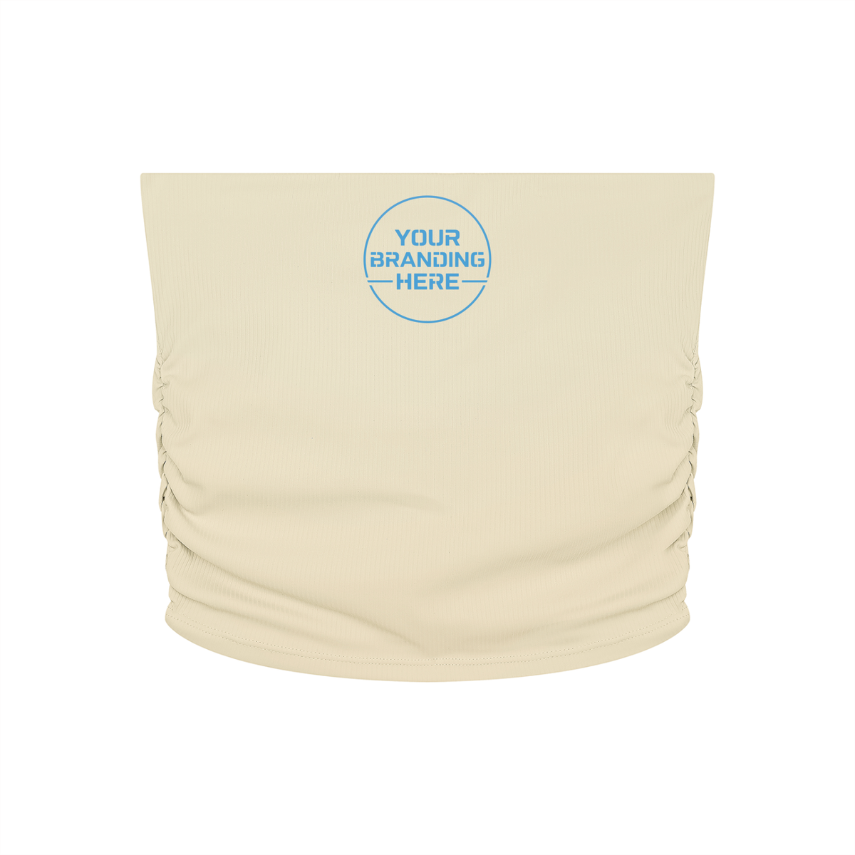 Women’s Ruched Cropped Yoga Tube Top - WT0141-O001-V2