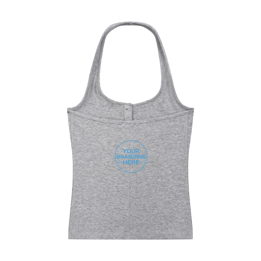 Women's Ribbed Henley Tank Top - WT0076-C001-V2