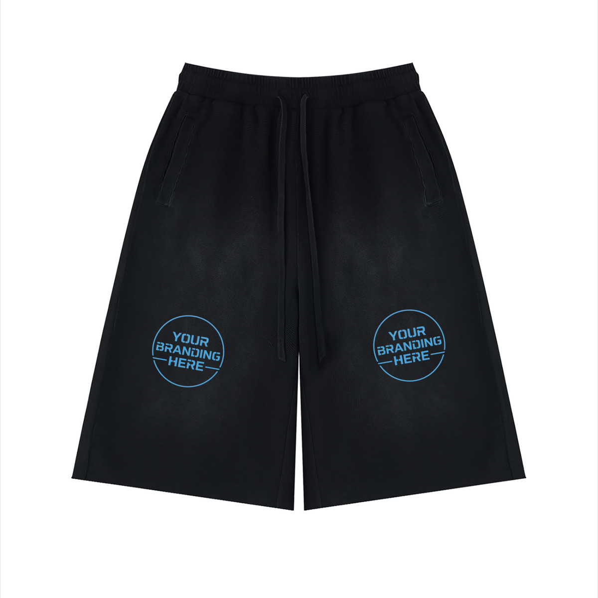 Unisex Sunfade Raw Edge Shorts - UB0069-C001-V3