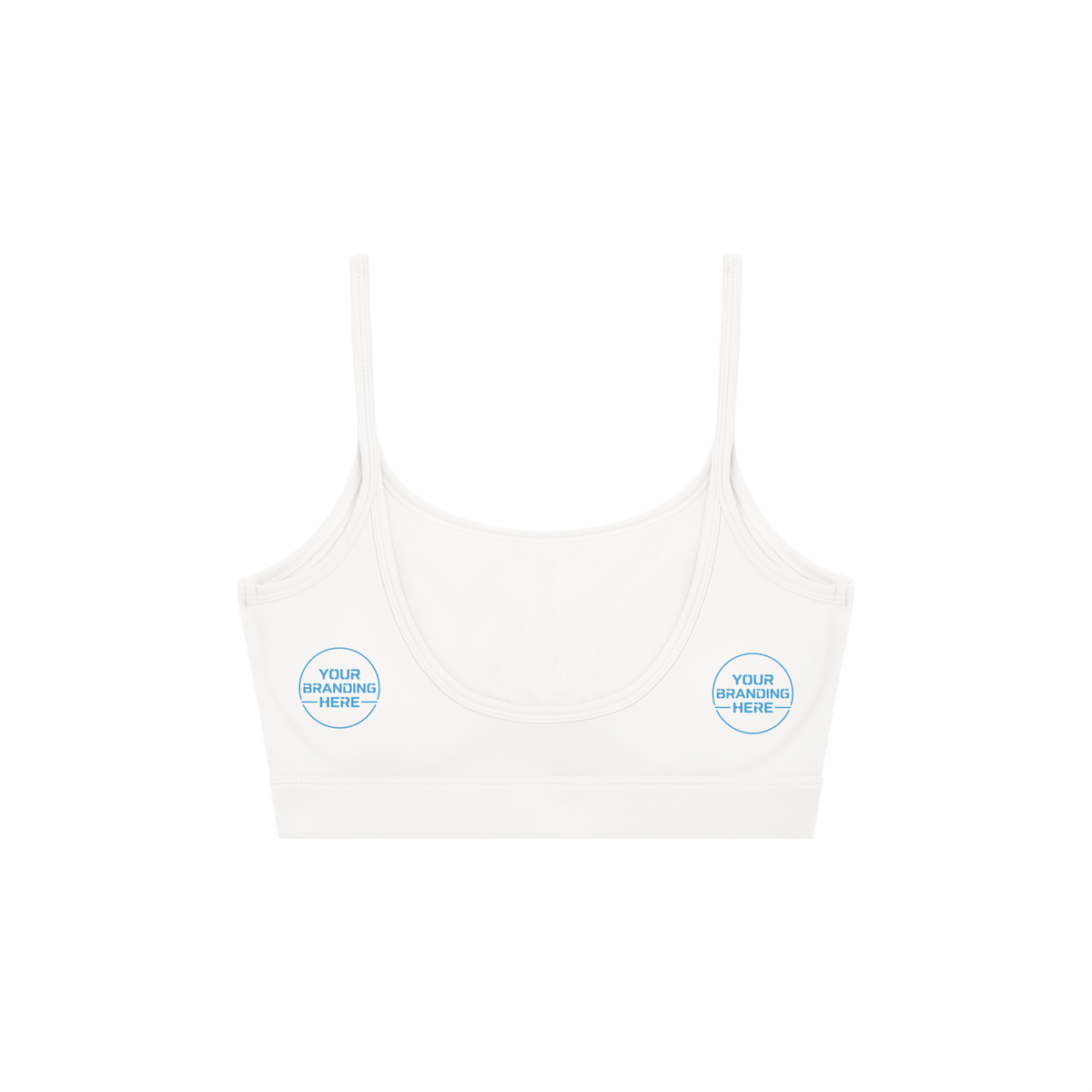 Women's Solid U-Neck Sports Bra - WT0131-O001-V2