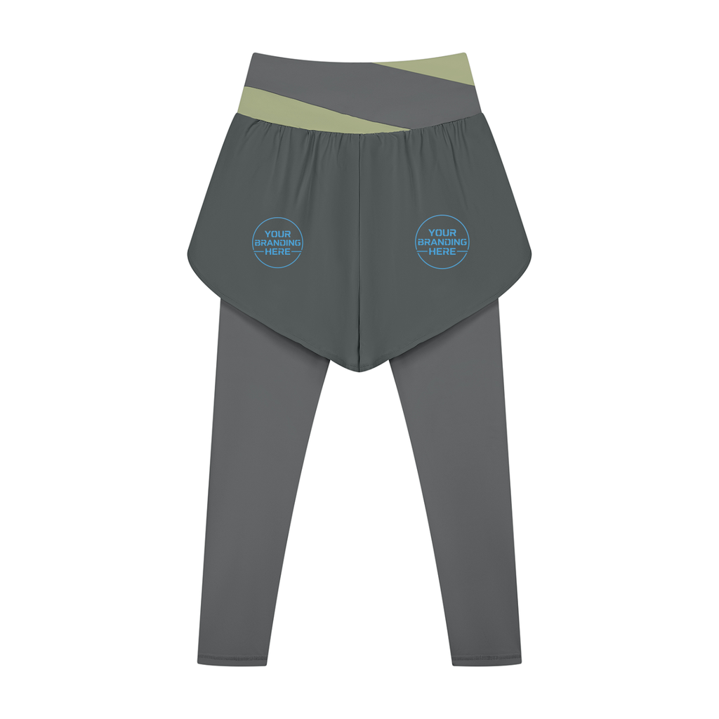 Women's Paneled High Waisted Yoga Leggings - WB0101-P001-V2