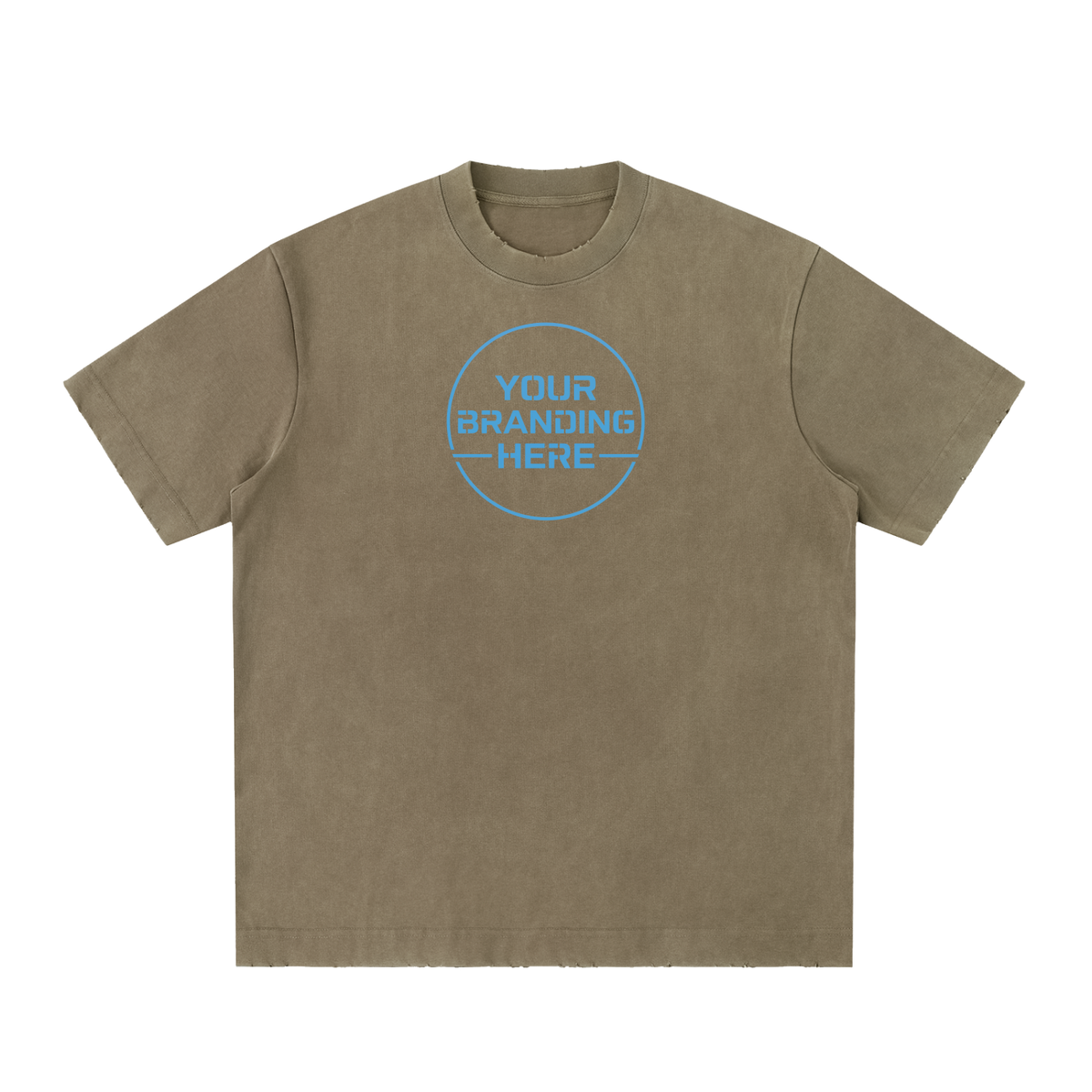 Heavyweight Vintage Washed Frayed T-Shirt - RT0022-C001-V8
