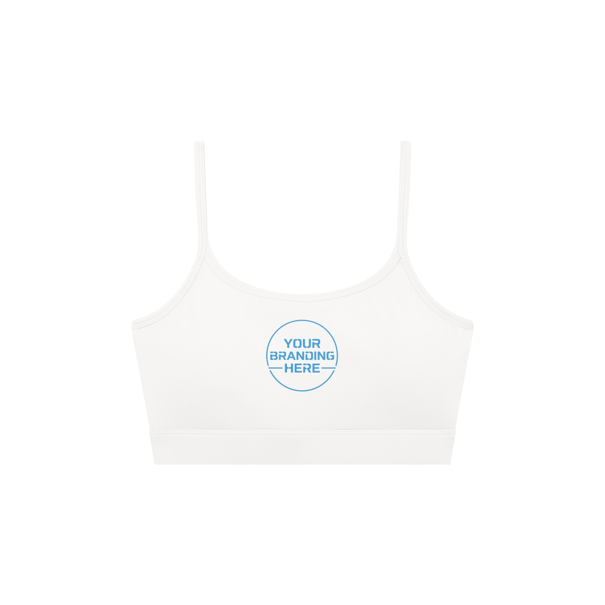 Women's Solid U-Neck Sports Bra - WT0131-O001-V2