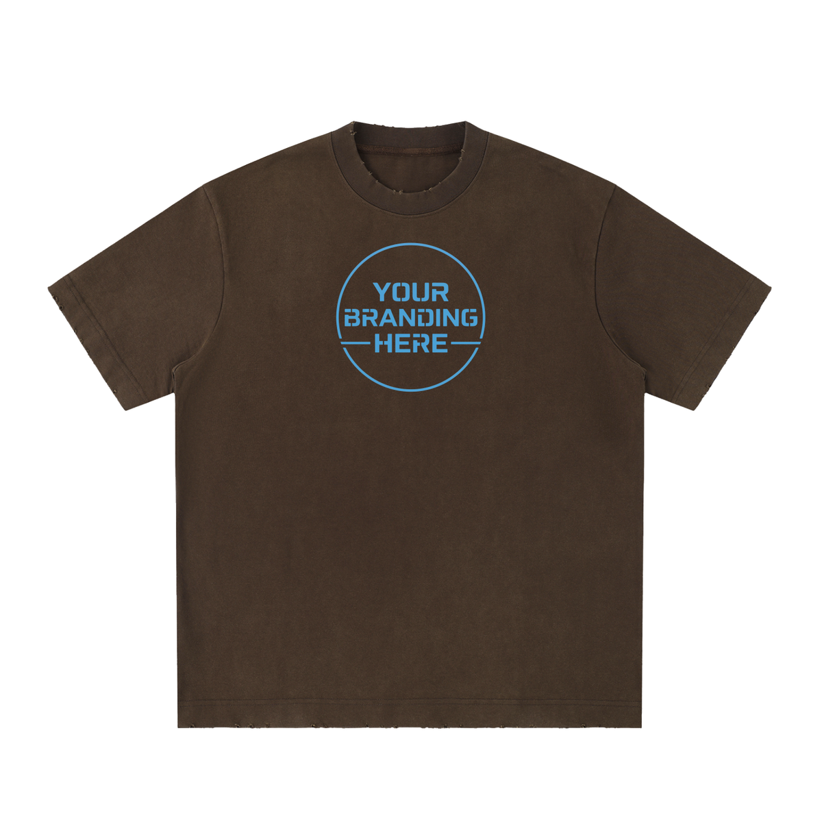 Heavyweight Vintage Washed Frayed T-Shirt - RT0022-C001-V8