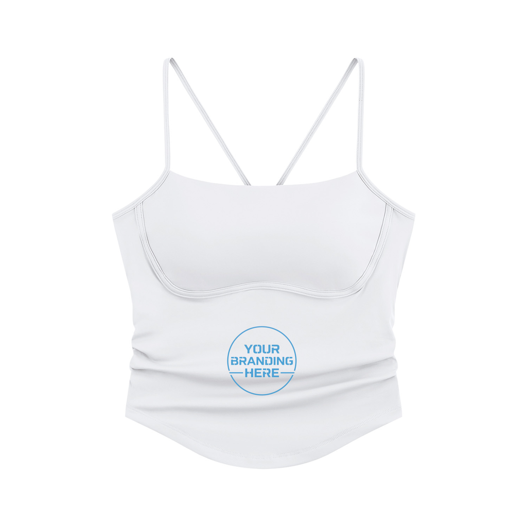 Women's Ruched Yoga Tank Top - WT0277-O001-V2