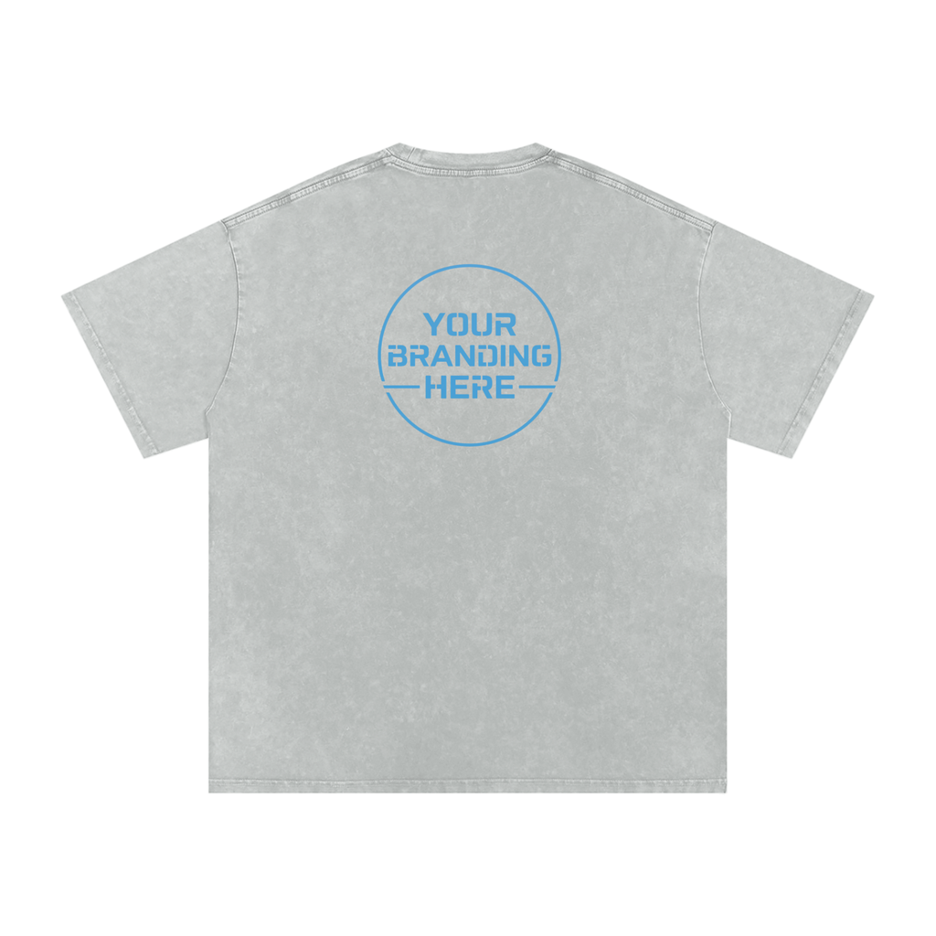 Snow Washed Oversized Cotton T-Shirt - R00037-C001-V14